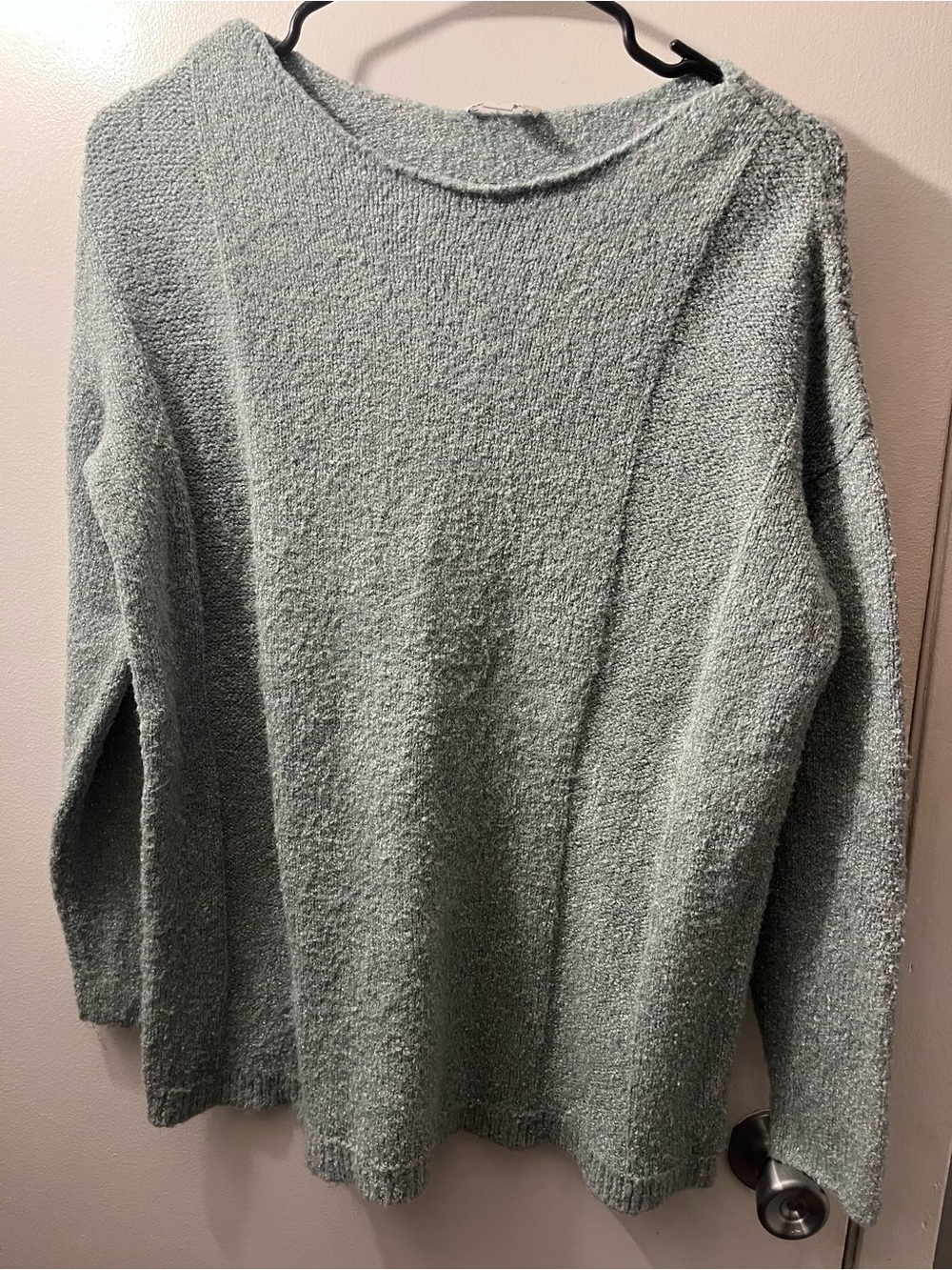 J.Jill shimmer boucle knit sweater women’s XS sage green